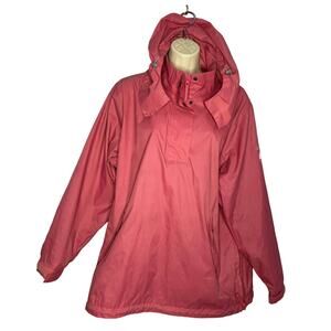 Jack Murphy Outdoor 1/4 Zip Pullover Rain Jacket Outdoor Water Resistant Sz 16